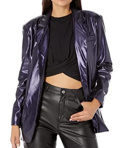 womens-oversized-purple-faux-leather-blazer