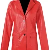 womens-oversized-red-faux-leather-blazer