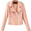 womens-peach-faux-leather-classic-motorcycle-jacket