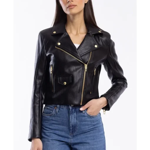 womens-regular-fit-black-faux-leather-biker-jacket