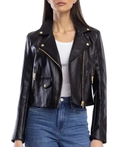 womens-regular-fit-black-faux-leather-biker-jacket