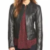 womens-round-neck-collar-black-faux-leather-biker-jacket