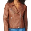 womens-semi-fitted-brown-faux-leather-motorcycle-jacket