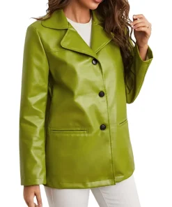 green-faux-leather-blazer