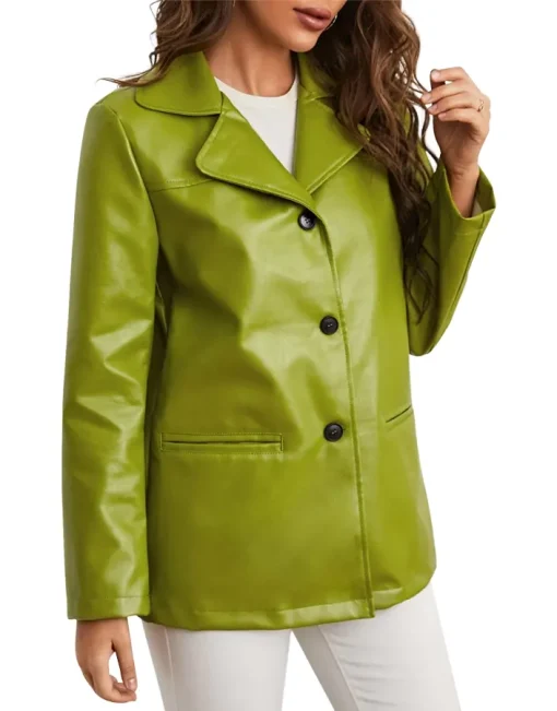 green-faux-leather-blazer