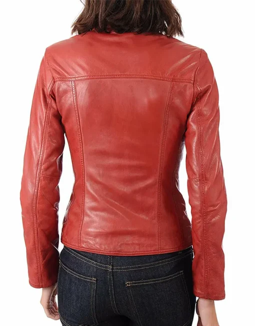 womens-slim-fit-red-faux-leather-biker-jacket
