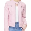 womens-snap-button-collar-light-pink-faux-leather-jacket