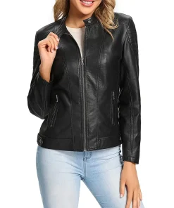 womens-snap-collar-black-faux-leather-slim-fit-jacket