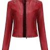 womens-stand-collar-cropped-red-faux-leather-jacket