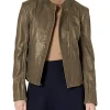 womens-stand-collar-moss-green-faux-leather-jacket