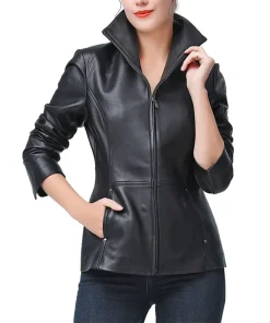womens-wing-collar-black-faux-leather-jacket