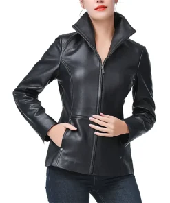 womens-wing-collar-black-faux-leather-jacket