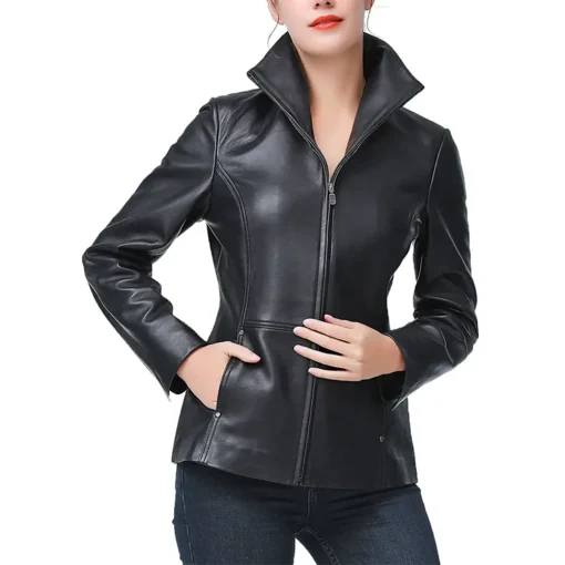 womens-wing-collar-black-faux-leather-jacket