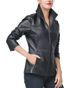 womens-wing-collar-black-faux-leather-jacket