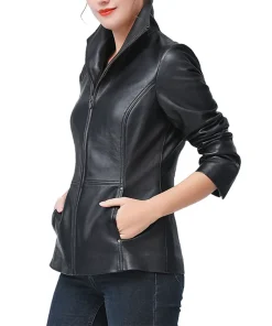 womens-wing-collar-black-faux-leather-jacket
