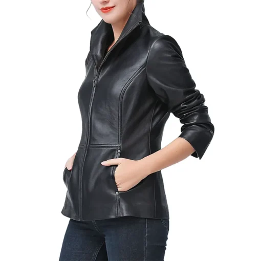 womens-wing-collar-black-faux-leather-jacket