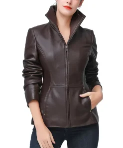womens-wing-collar-coffee-brown-faux-leather-jacket