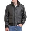 mens-black-faux-leather-flight-bomber-jacket
