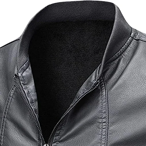 mens-grey-faux-leather-motorcycle-bomber-jacket