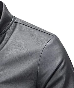 mens-grey-faux-leather-motorcycle-bomber-jacket