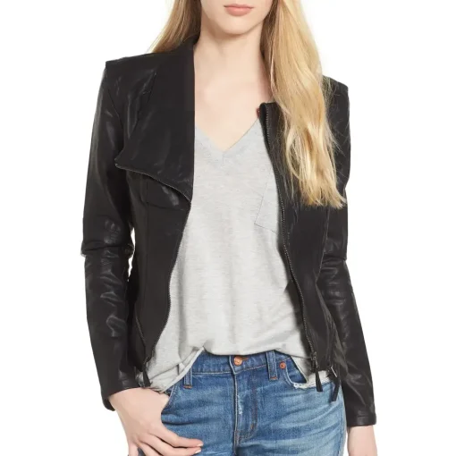 stylish-womens-wide-collar-black-faux-leather-jacket
