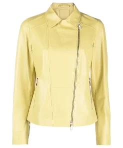 womens-asymmetric-zip-yellow-faux-leather-jacket