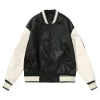 womens-black-and-white-faux-leather-bomber-jacket