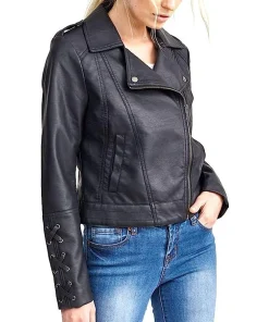 womens-black-faux-leather-biker-jacket-with-lace-sleeves