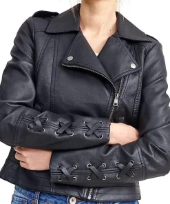 womens-black-faux-leather-biker-jacket-with-lace-sleeves