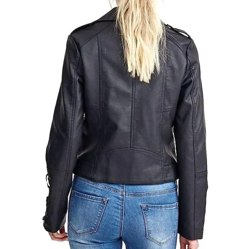 womens-black-faux-leather-biker-jacket-with-lace-sleeves