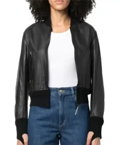womens-black-faux-leather-bomber-cropped-jacket