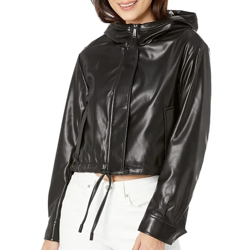 womens-black-faux-leather-hooded-bomber-jacket