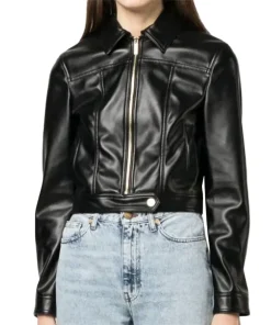 womens-black-faux-leather-zip-up-jacket