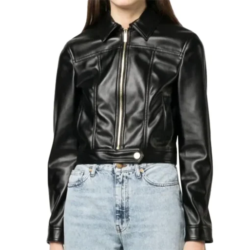 womens-black-faux-leather-zip-up-jacket