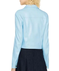 womens-blue-faux-leather-zip-up-jacket