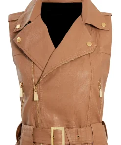 womens-brown-faux-leather-gilet-biker-vest