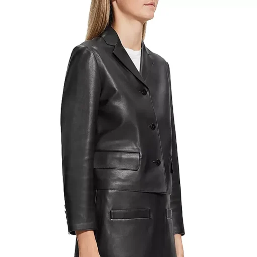 womens-button-up-black-faux-leather-cropped-jacket