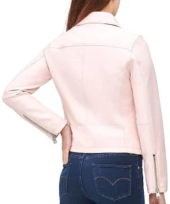 womens-classic-light-pink-faux-leather-jacket
