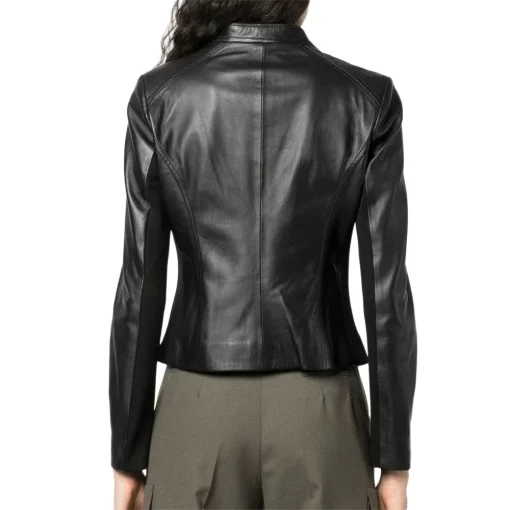 womens-collarless-black-faux-leather-jacket