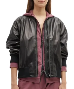 womens-designer-black-faux-leather-jacket