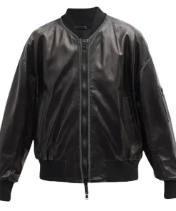 womens-designer-black-faux-leather-jacket