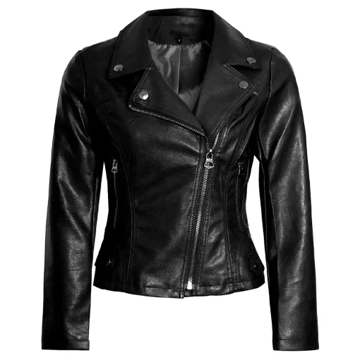 womens-infinity-biker-black-faux-leather-jacket