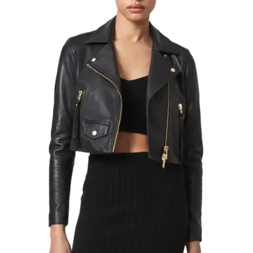 womens-long-sleeve-black-faux-leather-biker-jacket