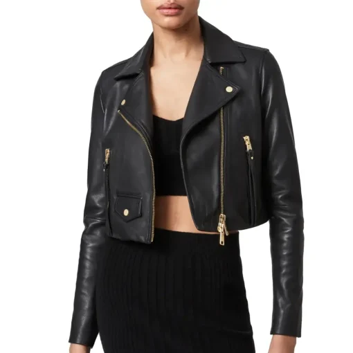 womens-long-sleeve-black-faux-leather-biker-jacket