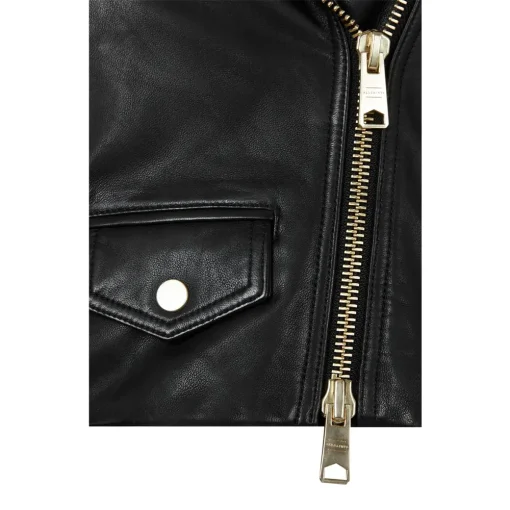 womens-long-sleeve-black-faux-leather-biker-jacket