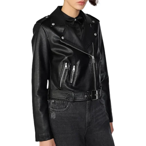 womens-moto-black-belted-faux-leather-jacket