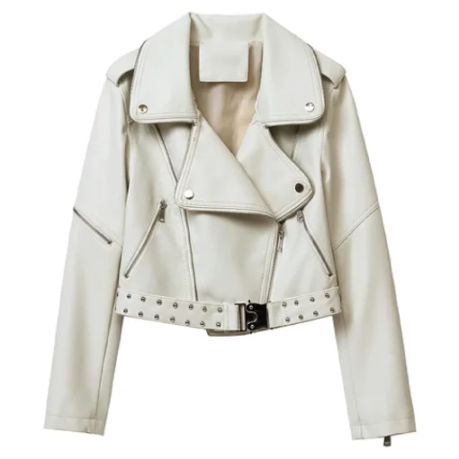 womens-rivet-belt-beige-faux-leather-jacket