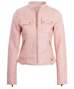 womens-vintage-pink-faux-leather-jacket