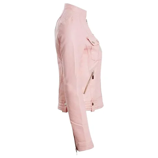 womens-vintage-pink-faux-leather-jacket