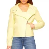 womens-yellow-faux-leather-moto-jacket